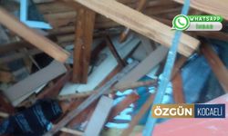 Kocaeli'de Fırtınaya Çatı Dayanmıyor