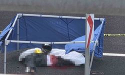 Motosiklet Sürücüsünün Üzerinden Otobüs Geçti!