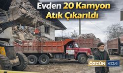 Evden 20 Kamyon Atık Çıkarıldı