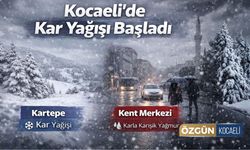Kocaeli’de Kar Yağışı Başladı