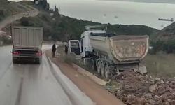 İlimtepe yolunda facianın eşiğinden dönüldü