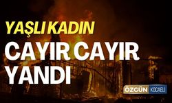 Yaşlı Kadın Cayır Cayır Yandı!