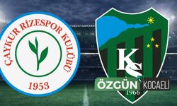 Çaykur Rizespor ile Kocaelispor Süper Lig’de 14’üncü randevuda