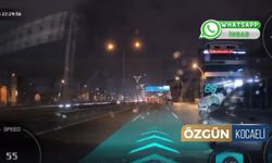 İzmit Trafiğinde Ölümüne Makas Kamerada