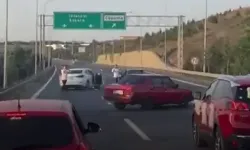 Kocaeli TEM’de skandal: Konvoy yolu kapattı, drift attı