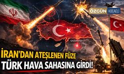 İran’dan ateşlenen füze Türk hava sahasına girdi!