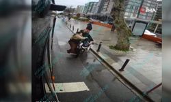 Otobüsten İnen Yolcuya Motosiklet Çarptı