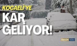 Kocaeli'ye Kar Geliyor!