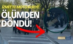 İzmit'te Moto Kurye Ölümden Döndü!