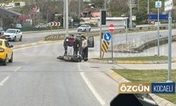 Umuttepe Yolunda Motosiklet Kazası!