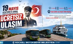 Kocaeli’de 19 Mayıs’ta Ulaşım Ücretsiz