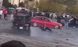 Drift can alıyordu: O anlar kamerada