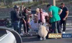 Gebze Kocaeli yönünde zincirleme kaza: Motosiklet sürücüsü yaralandı
