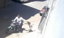 Kız Çocuğunu Motorla Sürükleyerek Dövdü