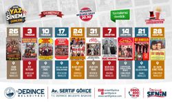 Derince’de Yaz Sinema Günleri Başlıyor
