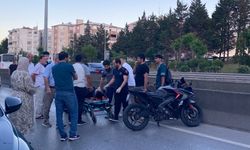 D-100’de Motosiklet Kazası! Sürücü Ağır Yaralandı