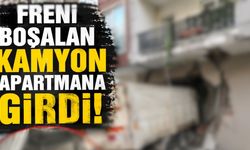 Freni Boşalan Kamyon Apartmana Girdi!