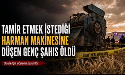 Harman Makinesini Tamir Etmek İsterken Can Verdi