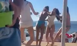 Karamürsel’de sahilde kadınlar tekme tokat birbirine girdi