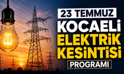 23 Temmuz Kocaeli elektrik kesintisi programı