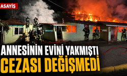 Annesinin evini yakmıştı, cezası değişmedi
