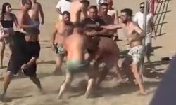 Cebeci Sahili’nde tekme yumruk kavga