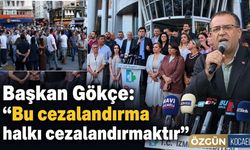 Başkan Gökçe: "Bu cezalandırma halkı cezalandırmaktır"