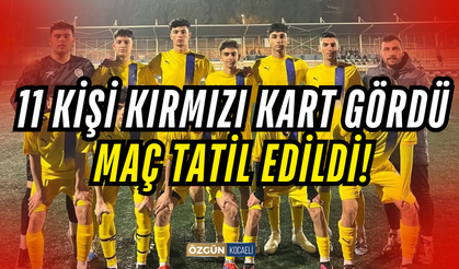 Maçta 11 Oyuncu Atıldı, Hakem Tatil Kararı Verdi