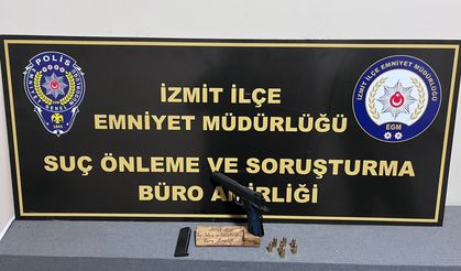 İzmit’te Yenidoğan Bebekli Aileye Silah Çeken Şüpheli Yakalandı