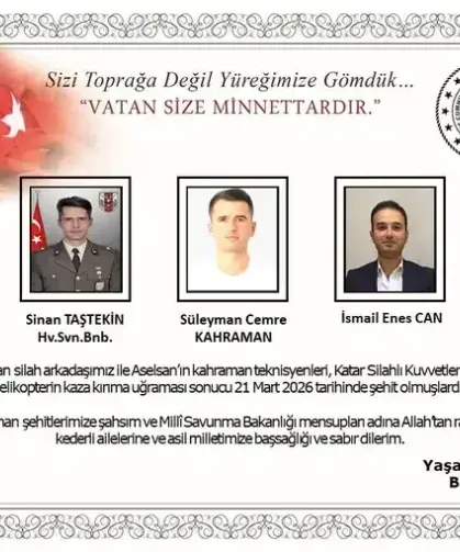 MSB İsimleri Açıkladı: Şehitlerimizin Kimlikleri Belli Oldu