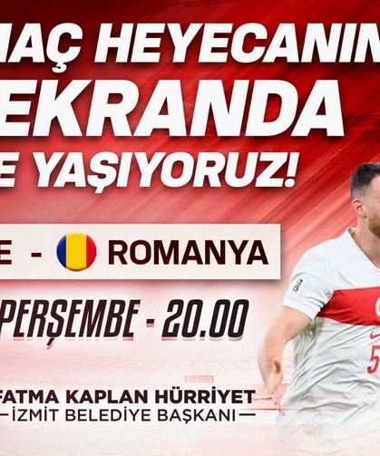 A Milli Takım İzmit’te Dev Ekranla İzlenecek