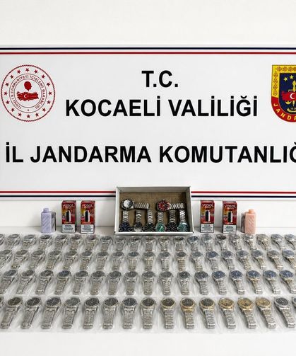 Dilovası’nda 4,5 Milyon TL’lik Saat Operasyonu