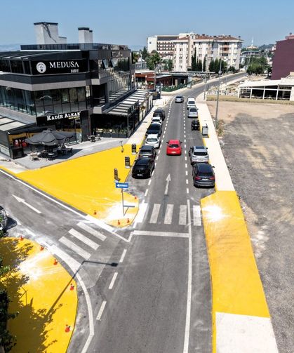 Başiskele sahilinde trafik düzeni değişti