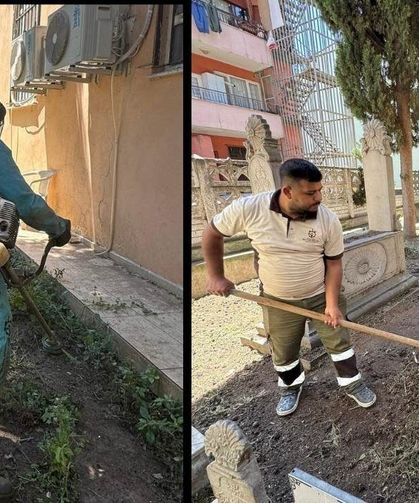 Kocaeli Büyükşehir'den tarihi hazireye özenli bakım