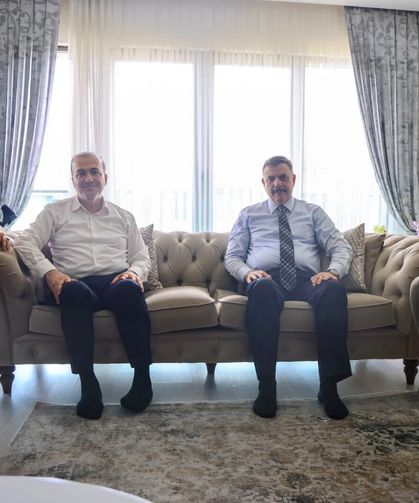 İçişleri Bakanı Mustafa Çiftçi'nden Şahin Talus'a geçmiş olsun ziyareti