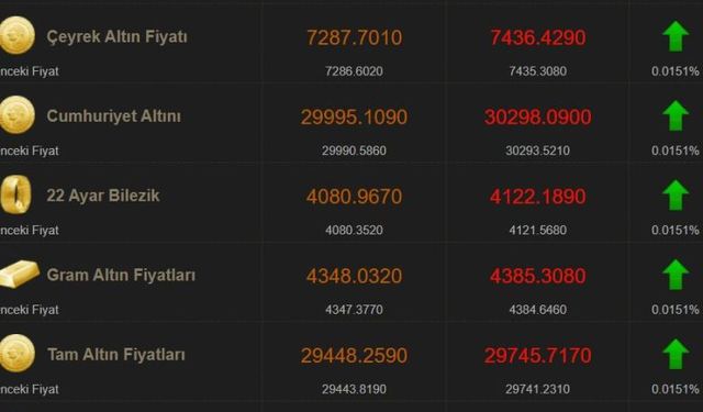 13 Ağustos 2025 Altın Fiyatları: Gram Altın, Çeyrek Altın 