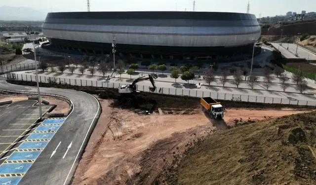 Kocaeli Stadı’nın çevresinde hummalı çalışma