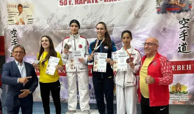 Körfezli karateciler Plevne Kupası’nda zirveye çıktı