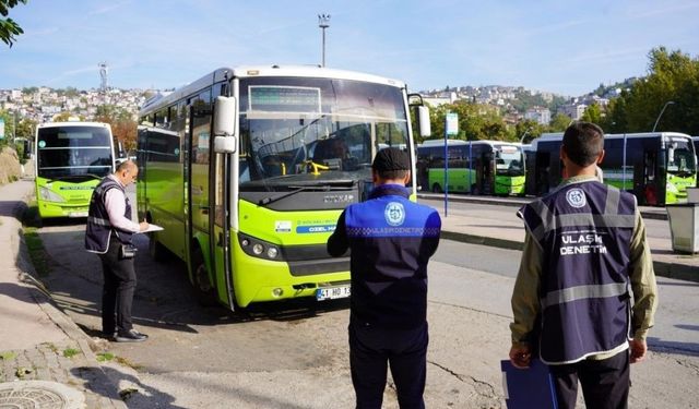 Kocaeli'de toplu taşımada 120 araca sıkı denetim