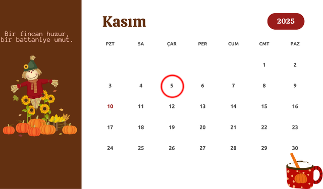 5 Kasım Ne Günü? 5 Kasım Türkiye’de ve Dünyada Ne Günü?