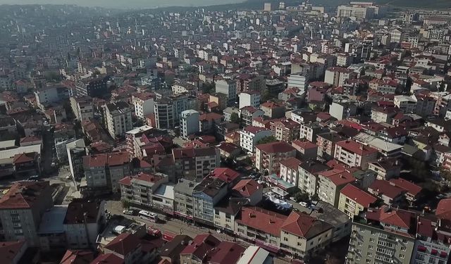 Gebze'deki riskli bölge havadan görüntülendi