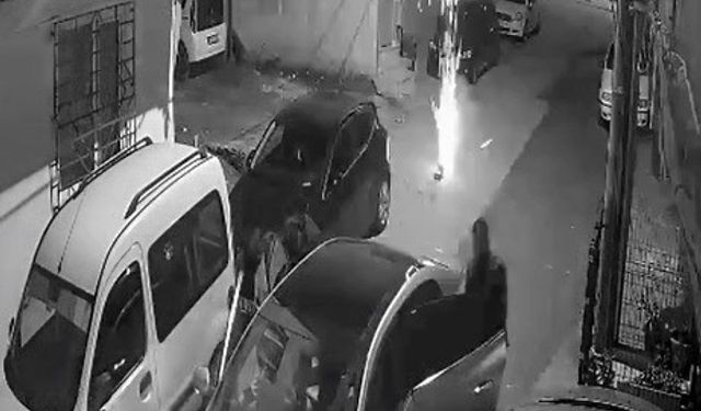 Gece yarısı bebeklerin uykusunu havai fişeklerle böldüler