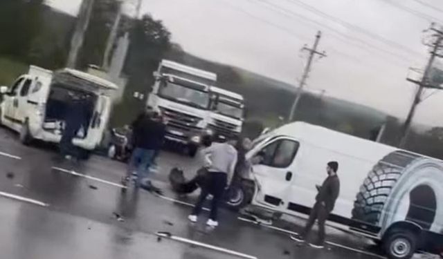 Sakarya'da zincirleme kaza!