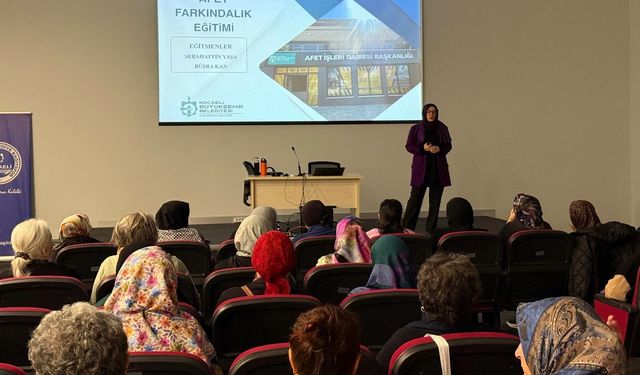 Kadınlara afet bilinci eğitimi