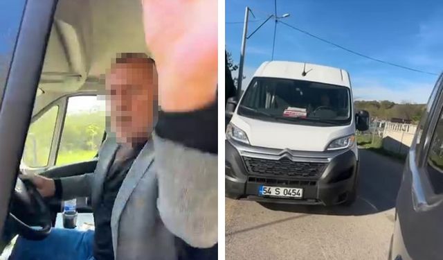 Öğrenci Servisi Şoförü Tartıştığı Kişiye Bıçak Çekti İddiası
