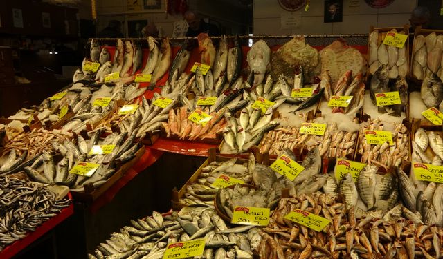 Balık tezgahlarında bolluk yok ama çeşit çok