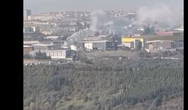 Dilovası'nda Fabrika yangını
