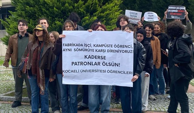 KOÜ'lü öğrencilerden Dilovası’ndaki iş cinayetine karşı yürüyüş