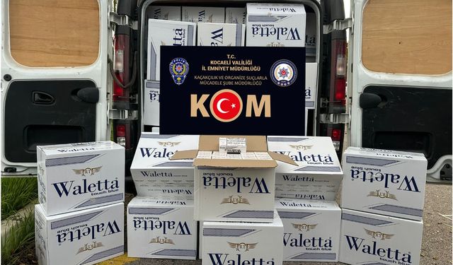 İzmit’te 1 Milyon Dal Kaçak Makaron Ele Geçirildi