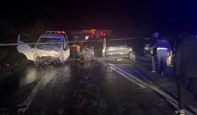 Panelvan ve Kamyonet Kafa Kafaya Çarpıştı: 1 Ölü